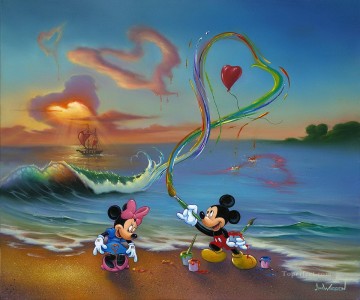 Para niños Painting - JW Mickey The Hopeless Dibujos animados románticos para niños